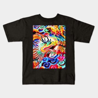 The asian dragons in color Kids T-Shirt
